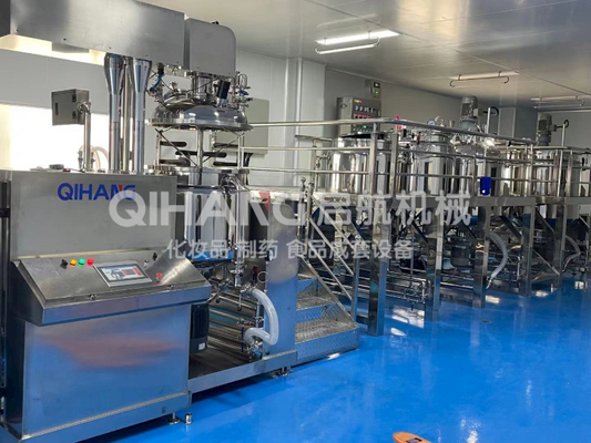 Cosmetic Cream Making Machine Blending Pump With Agitator SS316 Vacuum Homogenizer