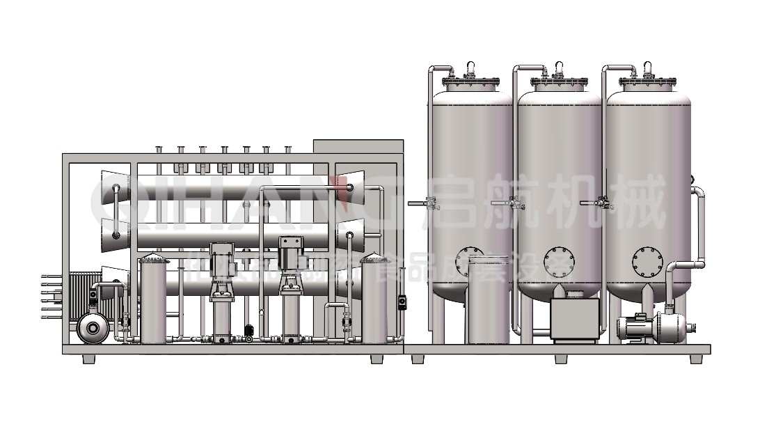 Cosmetic 800GPD Water Treatment Osmosis Filter System Fully automatic